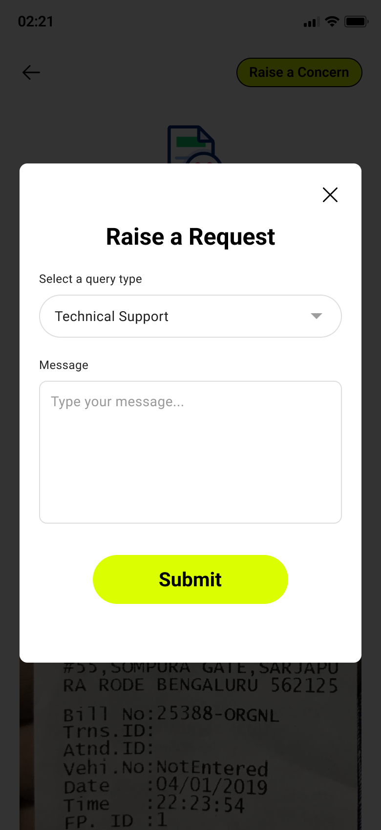Raise a Concern